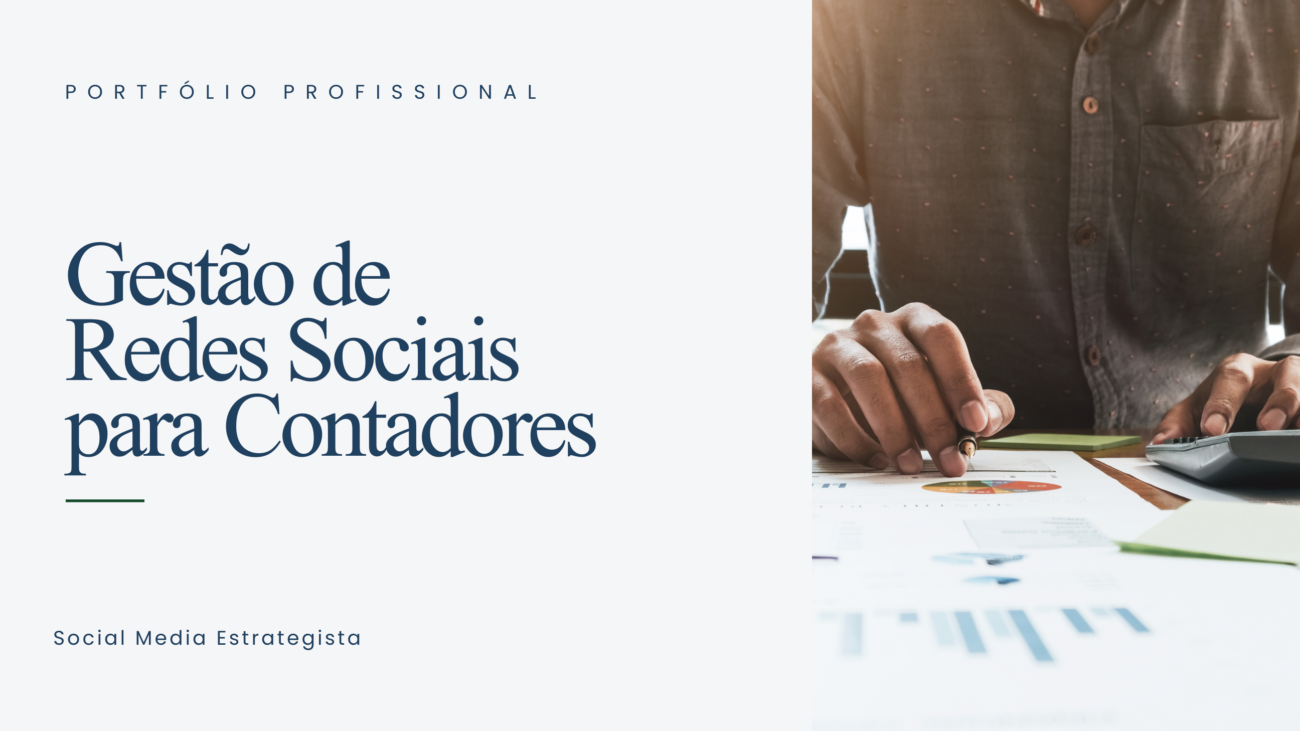 Capa do portfólio de Contabilidade